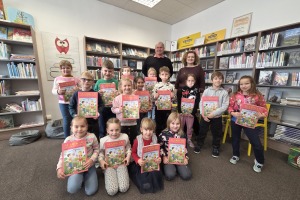 SLAVNOST SLABIKÁŘE + DĚTI Z MŠ knihovně - listopad 2025